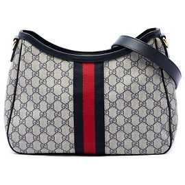Borsa a tracolla Gucci GG Supreme Web Beige