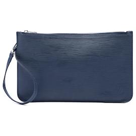 Pochette Louis Vuitton Epi Neverfull Blu
