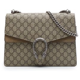 Borsa a tracolla Gucci Dionysus Medium GG Supreme Beige