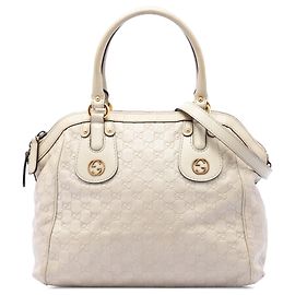 Bolsa Scarlett Guccissima Medium branca Gucci