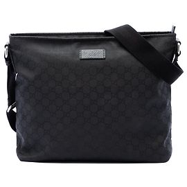 Borsa a tracolla Gucci GG in nylon nero