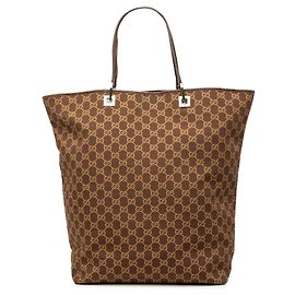 Tote Gucci GG Canvas castanho