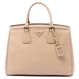 Borsa Tote Prada Saffiano Lux Parabole Beige
