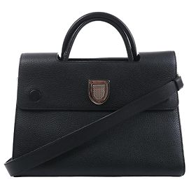 Dior Diorever 2Way Handtasche aus Leder in Schwarz