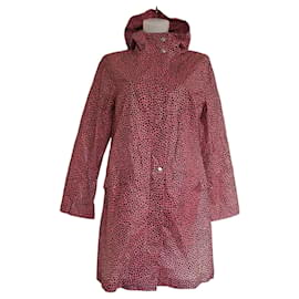 Marimekko Mika Piirainen Regenmantel mit Polka Dots - Rosa/Schwarz