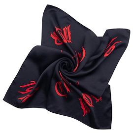 Foulard da collo in chiffon Dior by Galliano SS02 con logo ‘Gothic’