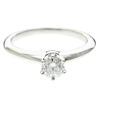 Bague alliance solitaire diamant Tiffany - Tiffany & Co