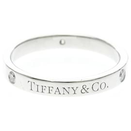 Tiffany Flat Band Ring mit Diamanten - Tiffany & Co