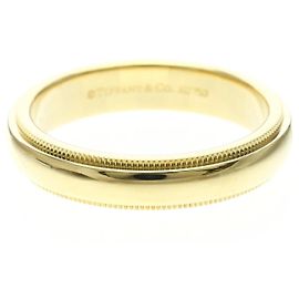 Tiffany & Co Anello Fascia Tiffany Milgrain in Oro Giallo