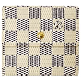 Cartera bi-fold para mujer Louis Vuitton Damier Azur