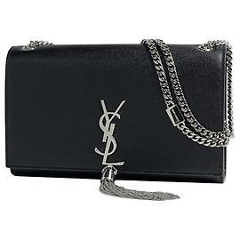 Borsa a tracolla con catena Saint Laurent Kate Monogram