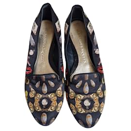 Alexander McQueen Ballerine Stampate Nere