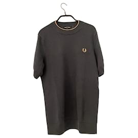 Fred Perry Herren Rundhals-Wollpullover - Dunkelgrau