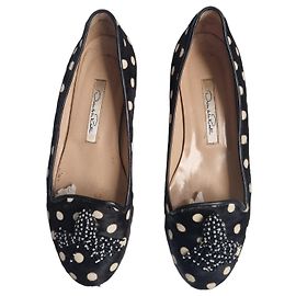 Oscar de la Renta Ballerine in pelo di pony a pois