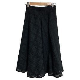 Autre Marque Falda acampanada de cuadros transparentes Aveniretoile