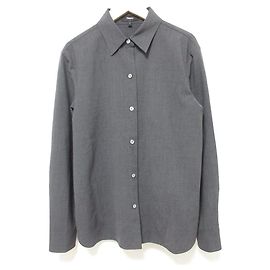 Theory TRACEABLE WOOL N Straight Shirt Camicia in lana