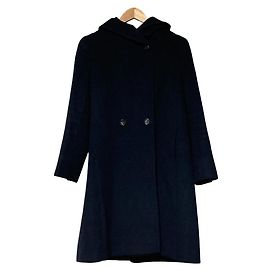 Autre Marque Abrigo con capucha 23ku de lana y angora