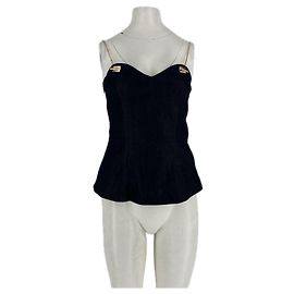 Autre Marque Top Mirabel DANAME Blu Navy Cotone XS