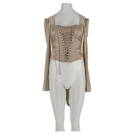 Top de satén beige DATT - Autre Marque