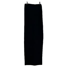Autre Marque Abito maxi in cashmere nero SKIMS
