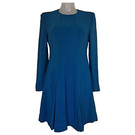 Stella Mc Cartney Stella McCartney Blaues Crepe-Kleid
