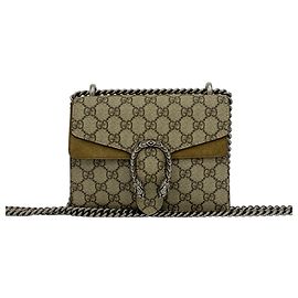 Borsa a tracolla Dionysus GG Supreme in pelle scamosciata con catena GUCCI