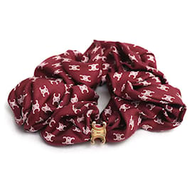 Scrunchie Mini Triomphe in seta e ottone CELINE - Céline