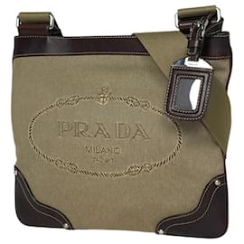 Borsa a tracolla Prada in Beige Brown