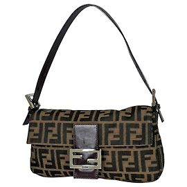 Borsa a tracolla Fendi Zucca Pattern Brown