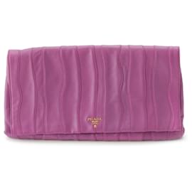 Clutch Prada Purple Nappa Waves Stripe