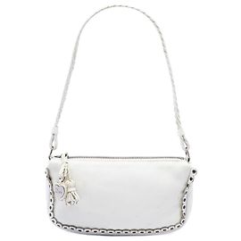 Borsa a tracolla Bohemian in pelle bianca Dior