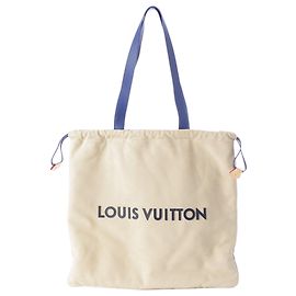 Borsa Tote Louis Vuitton White Nubuck Dust Bag