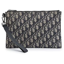 Pouch Dior Blue Oblique Canvas A5