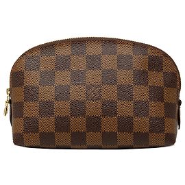 Beauty Case Louis Vuitton Brown Damier Ebene Cosmetic Pouch PM