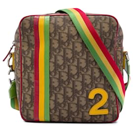 Borsa a tracolla Dior Brown Diorissimo Trotter Coated Canvas Rasta