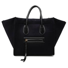 Celine Borsa Tote Phantom Luggage Medium in Feltro Viola - Céline