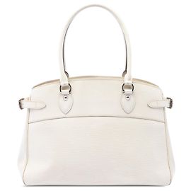 Louis Vuitton White Epi Passy GM