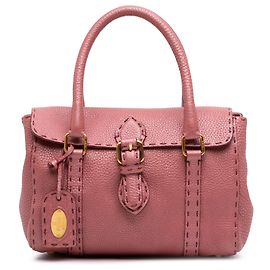 Borsa Fendi Selleria Linda Mini in pelle rosa