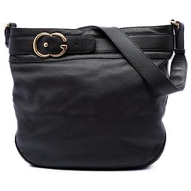 Bolso de hombro Ride Gucci Grande de piel de becerro negra