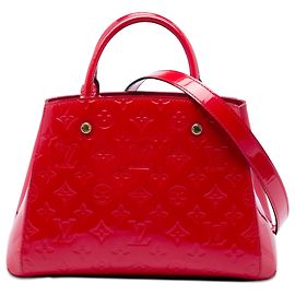 Louis Vuitton Red Monogram Vernis Montaigne BB