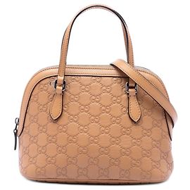 Borsa Mini Guccissima Dome Gucci Marrone