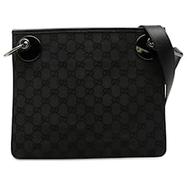 Gucci Black GG Canvas Eclipse Crossbody