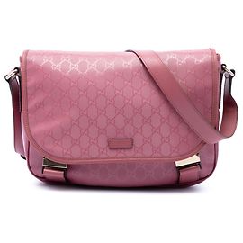 Gucci Borsa a Tracolla Rosa Stampa GG