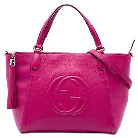 Borsa Soho Cellarius piccola in pelle di vitello rosa Gucci