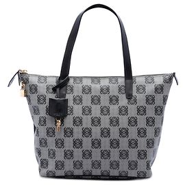 Bolso Tote LOEWE de lona revestida Anagram gris