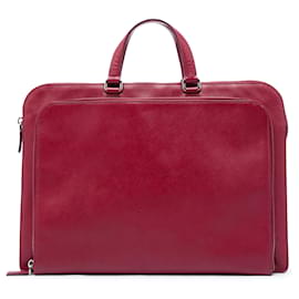 Borsa Business Prada Red Saffiano