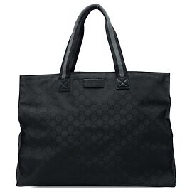 Gucci GG Nylon Web Tote in Schwarz