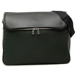 Louis Vuitton Green Bicolor Taiga and Canvas Taimyr