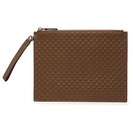 Clutch Gucci Brown Microguccissima