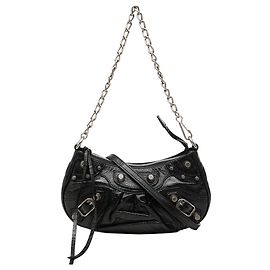 Balenciaga Mini Le Cagole Motocross in nappa nera